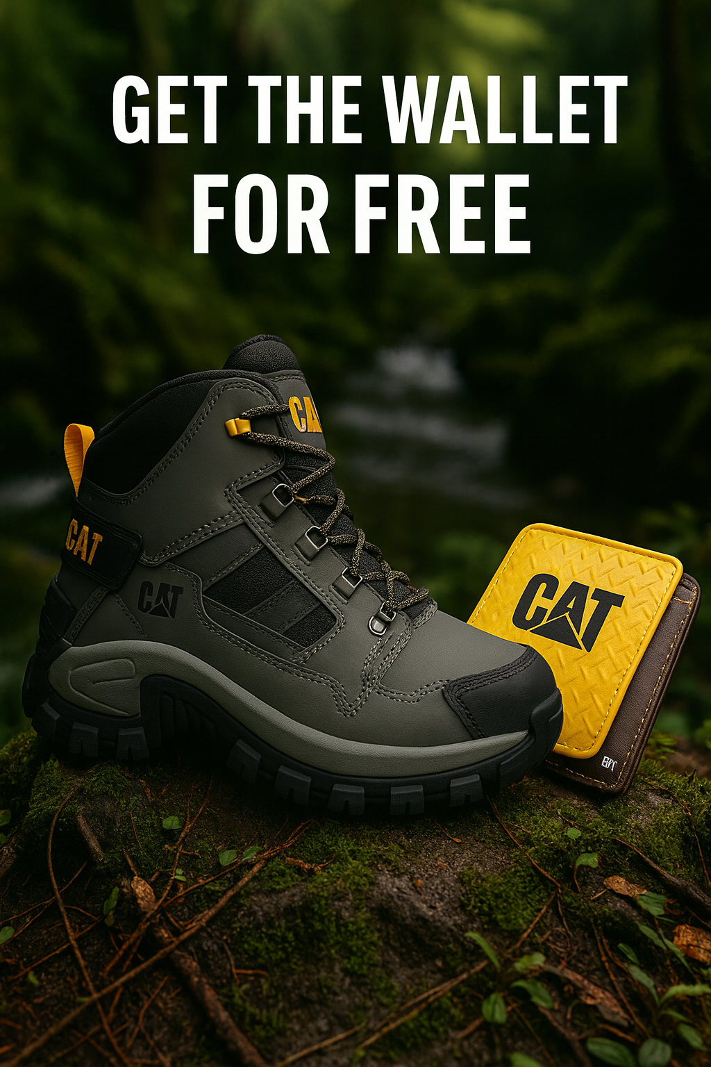 Men’s Leather Adventure Boots + FREE WALLET 🎁